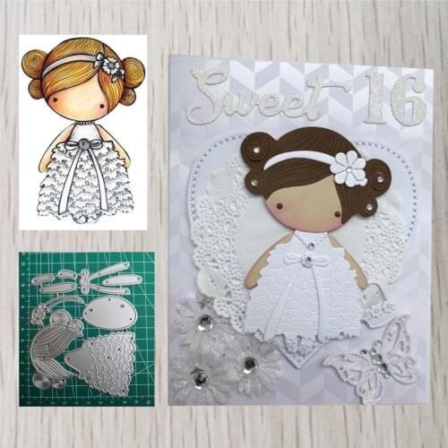 Wedding Girl Metal Cutting Dies For Scrapbooking dies DIY Decor Embossing dies Stencils Dies Paper Card Making 2020