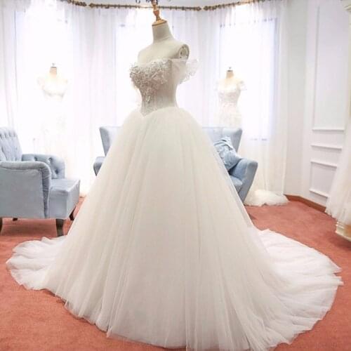 Katristsis d Wedding Dresses Ball Gown 2019 Off the shoulder robe de mariage trouwjurk vestidos de novia vestido casamento longo
