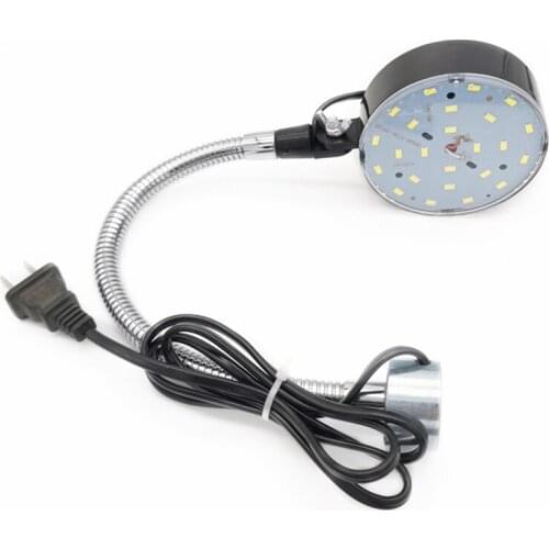440mm Long Sewing Machine Light, 220V Magnetic LED Light with 10 Watt 24 LEDs, Flexible Gooseneck Arm Work Light for Workbench