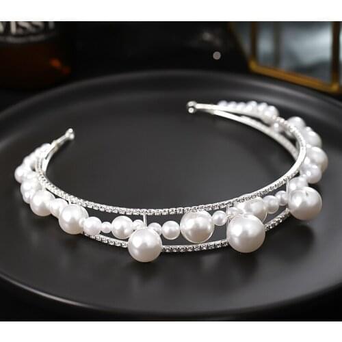 Pearl Headband Ladies Retro Hairpin All-Match Starting With Simple Pressure Hairpin Temperament Jewelry Korean Version