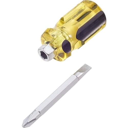 Hot 6mm Tip Magnetic Slotted Phillips Screwdriver Tools 82mm Total Length Chrome Vanadium Steel Dual Purpose Screwdriver 1pcs