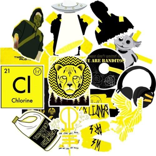 10/50PCS American Band Stickers Band Rock And Roll Graffiti Car Stickers Waterproof Bicycle Computer Refrigerator 2020