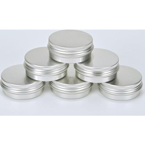 100pcs 30ml aluminum box 52 * 20mm aluminum can 30g gram cosmetic cream balm flower tea fish line metal aluminum can