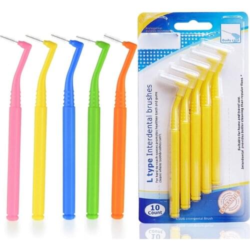 5Pcs/set New 0.6MM 0.7MM Push-Pull Interdental Brush Soft Dental Floss teeth brush Orthodontic Brush Oral Care Tooth pick floss