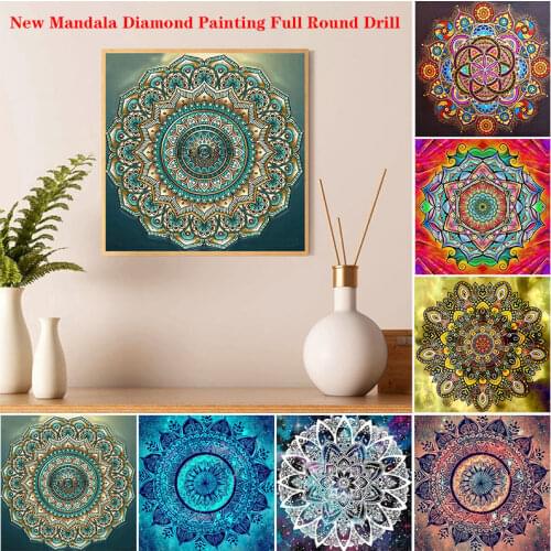 5D DIY Diamond Painting Kits Mandala Flower Rhinestone Art Special Shape Embroidery Mosaic Painting Handmade Gift Home Decor