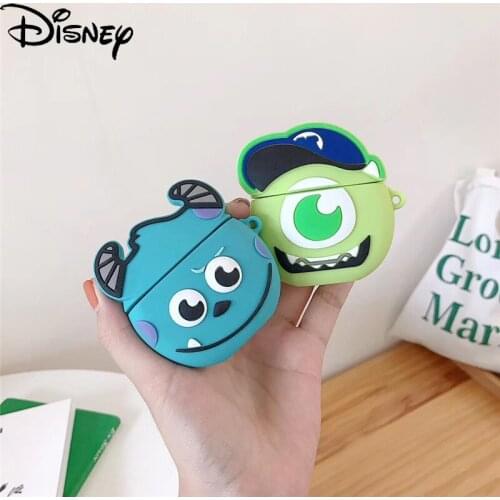 Disney cartoon creative big eye boy hair monster Bluetooth-compatible wireless earphone cover for iPhone airpods1/2/pro3 boy