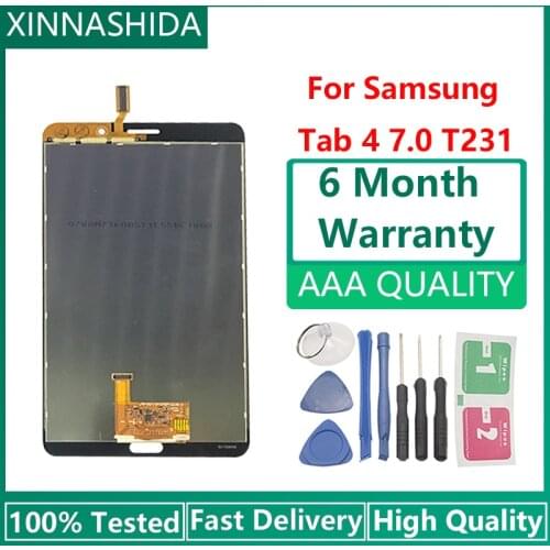 For Samsung Galaxy Tab 4 7.0 T230 T231 T235 LCD Display Touch Screen Digitizer Assembly Panel Replacement Parts