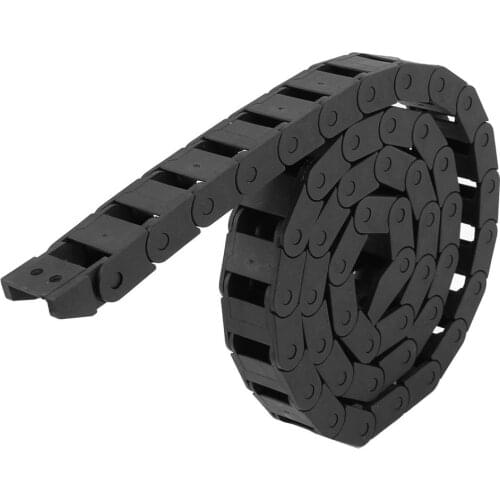 10 x 20mm 10*20mm L1000mm Cable Drag Chain Wire Carrier With End Connectors For CNC Router Machine Tools