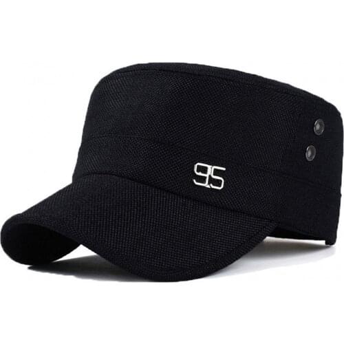 Women Men Outdoor Sun Hat Breathable Sports Hat Army Cap Cadet Hat Military Flat Top Adjustable Baseball Cap
