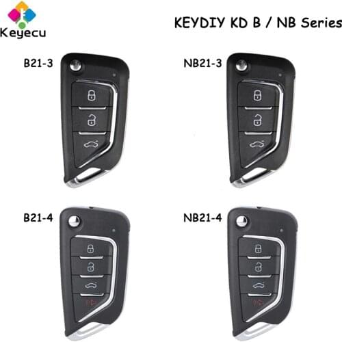 KEYECU B NB Series Remote B21-3 NB21-3 B21-4 NB21-4 for KD900 KD900+ URG200 KD-X2, KEYDIY Knife Style Universal KD Remote Key