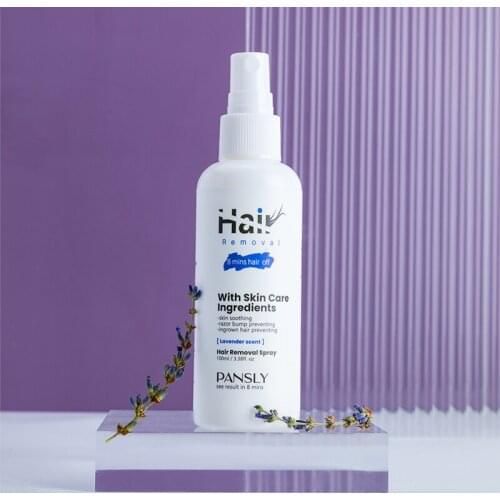 Lavender Hair Removal Spray Facial Removal Cream Spray Mustache Bikini Intimate Facial Legs Body Underarm Painless Direct Sales