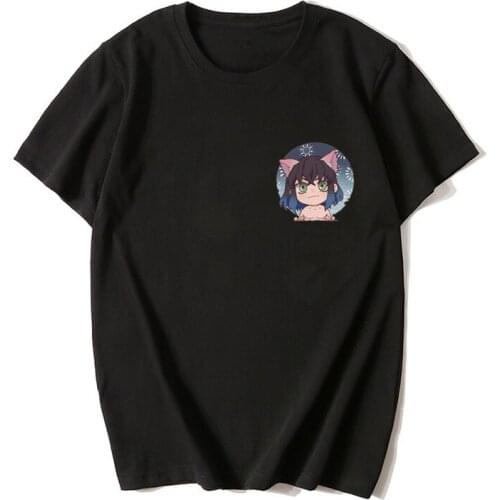 Summer Cartoon Anime Demon Slayer T Shirt Custom logo T-Shirt Women Men Harajuku Short Sleeve Tsuyuri Kanawo Tops Dropshipping