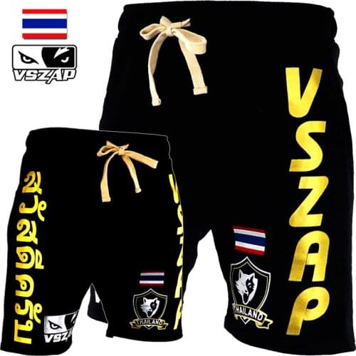 VSZAP Mens Kickboxing MMa Muay Thai Shorts Kick Boxing Training Fight Grappling Trunks Children Fitness Gym Adult Sportswear
