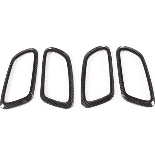 For Jeep Grand Cherokee 2011-2020 Car Inner Door Handle Bowl Cover Trim Decorative Frame Accessories, Carbon Fiber Grain