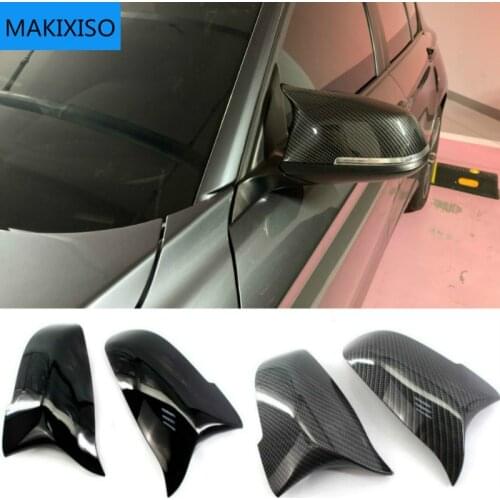 Pair Side Rearview Mirror Cover Fit For BMW F10 F11 LCI 2014-2016 F01 F06 F07