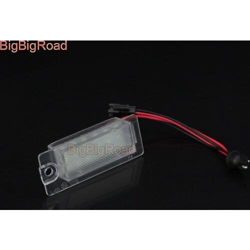 BigBigRoad For Volvo XC90 XC 90 2003~2006 S60 S80 1999~2006 LED Car License Plate Light Number Frame Lamp LED Lights