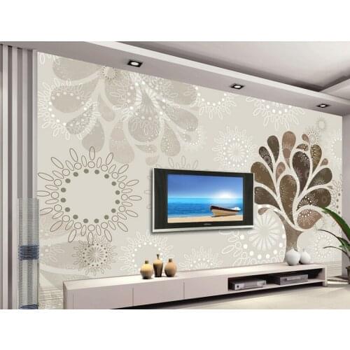 Custom papel de parede,Modern simple abstract tree wallpaper,restaurant living room tv wall bedroom 3d stereoscopic wallpaper