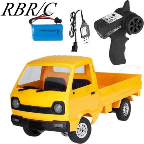 RBR/C Yellow Color 1/10 2.4G 2WD Military Truck Crawler Off-Road Climbing RC Remoto Contorl Car WPL D12 Vehicle Models Toy D12Y