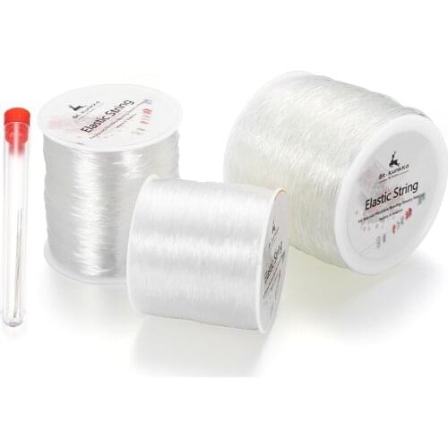 100 Meters Plastic Crystal DIY Beading Stretch Cords Elastic Line With 5 Pins Jewelry String Craft Necklace Bracelet Making