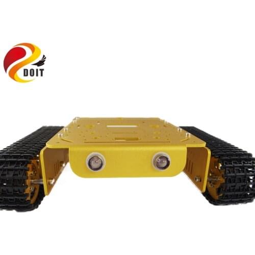 T200 Metal Tank Chassis with Bearing Track Caterpillar Car Chassis Frame Metal Platform Crawler Pedrail DIY RC Toy DOIT