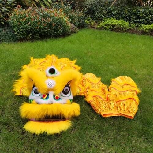 Classic version Chinese Traditional Culture Lion Dance Mascot Costume Cartoon For kid Outfit Dress Carnival Festival 6 8 inch