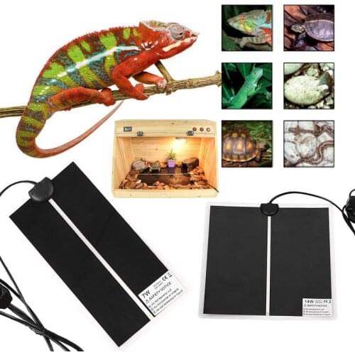 5W/7W/14W/20W Reptile Heat Mat Incubator Pet Heating Pad Pets Reptiles Vivarium Terrarium Warm Heater With Thermostat Controller