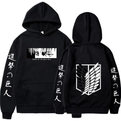 2021 Anime Hoodie Attack on Titan Pullover Casual Long Sleeve Streetwear Harajuku Sweatshirt Men/Women Unisex Sport Hoody Tops