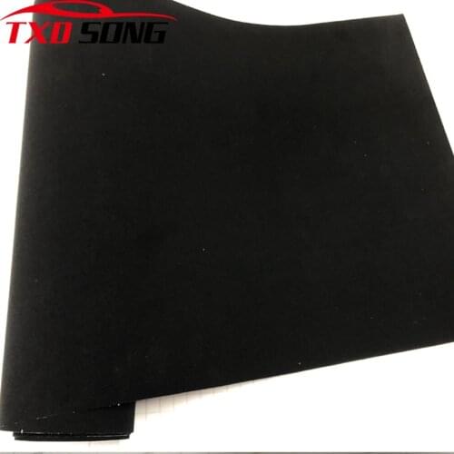 Premium quality Black velvet vinyl sticker for car body decoration Velvet car vinyl wrap film with air free bubbles