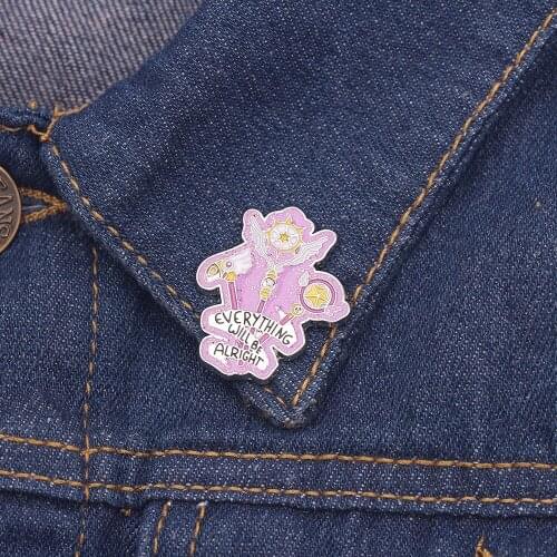 Japanese Anime Variety Sakura Brooch Enamel Pin Cardcaptor Invincible Spell Brooches Magic Wand Badge Gifts Jewelry For Fans