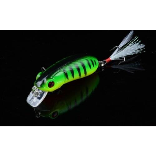 1Piece 6cm 9.8g Isca Artificial Wobblers Minnow Fishing Lures Bait For Sea Hard Baits With 2 Treble Hooks Plastic Bait Pesca