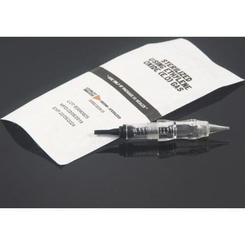 100PCS Revolution Tattoo Needles Permanent Makeup Catridges For Tattoo Machine Kit Eyebrow Needle 1R 0.18mm