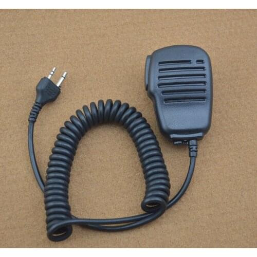 2-Pin with Straight Angle Plug External Speaker Microphone Shoulder Microphone for Midland LXT216,LXT303,LXT410,GXT450,GXT650
