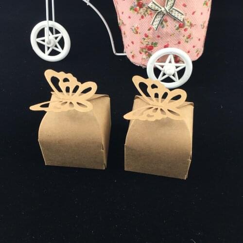 24pcs/lot Wedding Decoration Folding DIY Butterfly wedding candy box for Ideas regalos de boda wedding favors and gifts Boxes