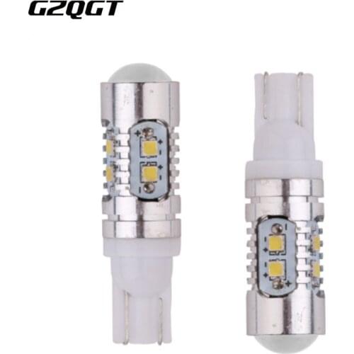 2x Car Styling T10 194 W5W LED 10smd Car Auto Clearance Light Side Lights 168 501 High Power 3030 Auto Parking Lights