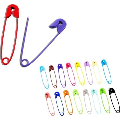 50/100pcs19 colors DIY Sewing Tools Needles Safety Pin Brooch Clothing Aecoration Accessories Connection Jewelry Finding