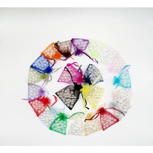 500pcs Organza Bags 20x30 Small Organza Gift Bags For Jewelry Packaging Display Christmas Wedding Jewelry Storage Drawstring Bag