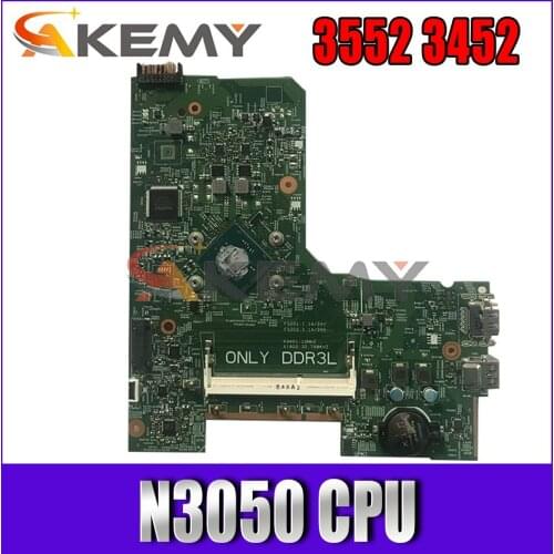 Akemy 14279-1 FOR DELL Inspiron 3552 3452 Laptop Motherboard N3050 CPU PWB 896X3 CN-041D5Y 41D5Y Mainboard 100%TESTED