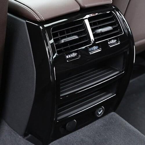 Car Accessories For BMW 5 Series G30 G38 Interior Rear air conditioning vent decorative frame Stickers Covers trim