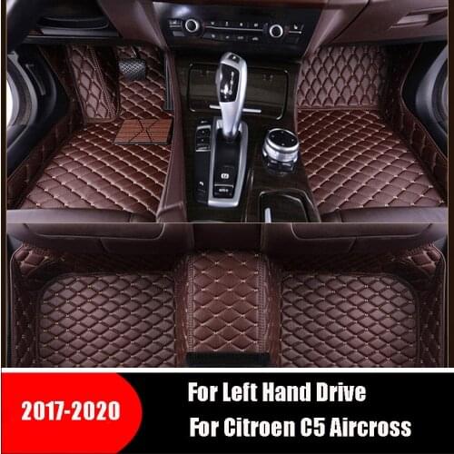 Car Carpets Leather Dash Rugs Auto Styling Parts Car Floor Mats For Citroen C5 Aircross 2017 2018 2019 2020 For Citroen