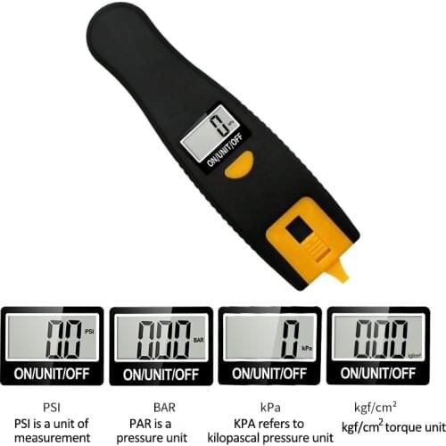 2 in 1 Car Auto LCD Digital 100 PSI Backlight Tire Tread Gauge Monitor Tire Tyre Air Pressure Gauge Meter For Truck Motorcycle