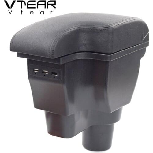 Vtear Car Armrest Box Interior Accessories Arm Rest Center Console Ashtray Box Pad Decoration Parts For Hyundai Accent Solaris 2