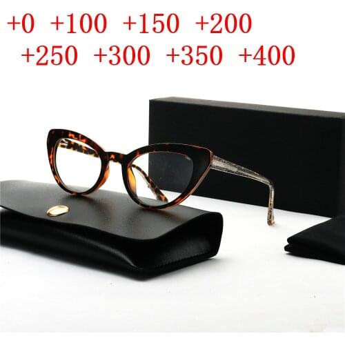 High Quality women cat Bifocal Multifocal Reading Glasses Anti Blue blocking Presbyopia Men Women 1.0 1.5 2.5 with box NX