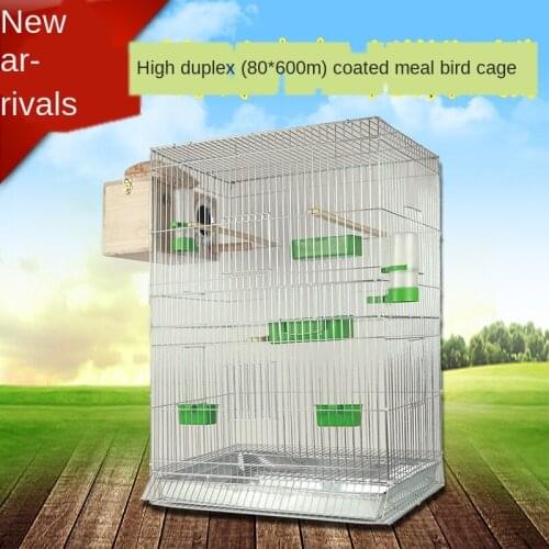 Large heightened breeding cage large bird cage parakeet xuanfeng octopus cage galvanized metal cage bird kages