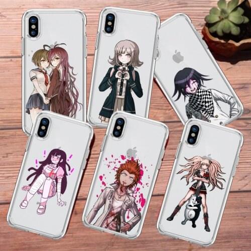HOT Danganronpa Phone Case For iPhone 11 12 Pro XS MAX XR X 7 8 6Plus SE 2020 Candy Soft Silicone Phone Cover Bag