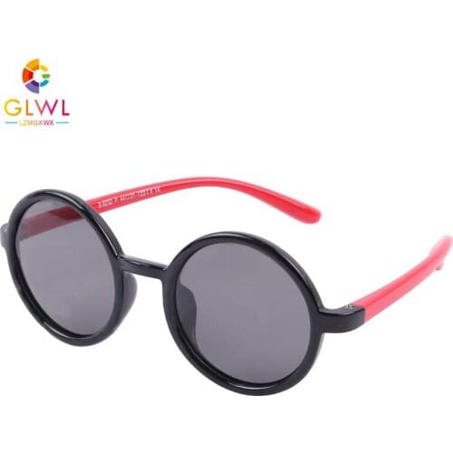 Kids Sunglasses Boys Polarized Mirror 2021 Fashion Round Sun Glasses Vintage Girls Eyewear Baby Sunglass Sports Black Eyeglasses