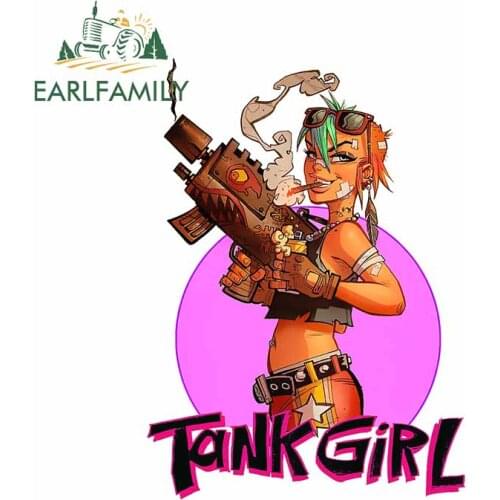 EARLFAMILY 13cm x 9.6cm For Tank Girl Fine Decal DIY Motorcycle Car Stickers Funny Graffiti Sticker Waterproof Vinyl Material