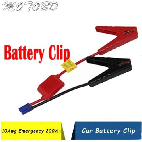 10Awg Emergency 200A Car Alligator Clip Power Battery Clips Cable EC5 Plug