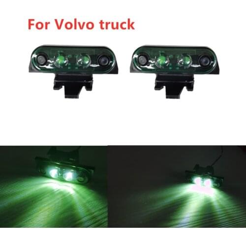 2Pieces 24V Green volvo truck parts Volvo truck top lamp for volvo truck FH13 truck For volvo Doom lights OEM 82116545