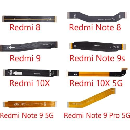 Mother Board Flex For Xiaomi Redmi 9 8 10X Note 8 9S Pro Main Board Connector USB Board LCD Display Flex Cable Repair Parts