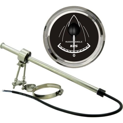 Boat Rudder Gauge Marine Angle Indicator With JSM4480 Rudder Sensor 87-900 ohm